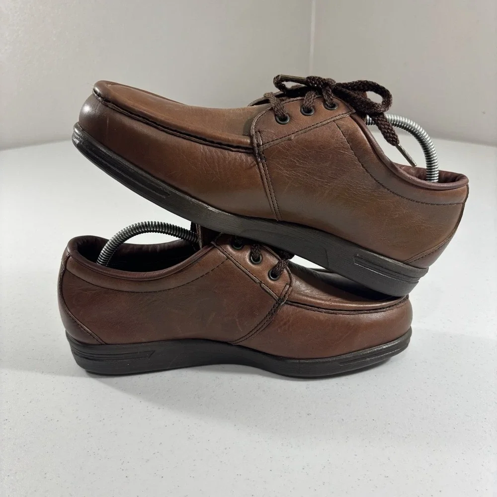 Vintage Red Wing Dunoon Brown Leather Moc Toe Oxford 6602 SD Type 1 Men Sz 9 EEE